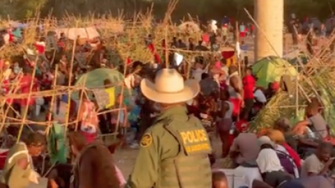 Crisis at the Border: 'Close to 15,000 Migrants' Camped Out Under Bridge in Del Rio, Texas