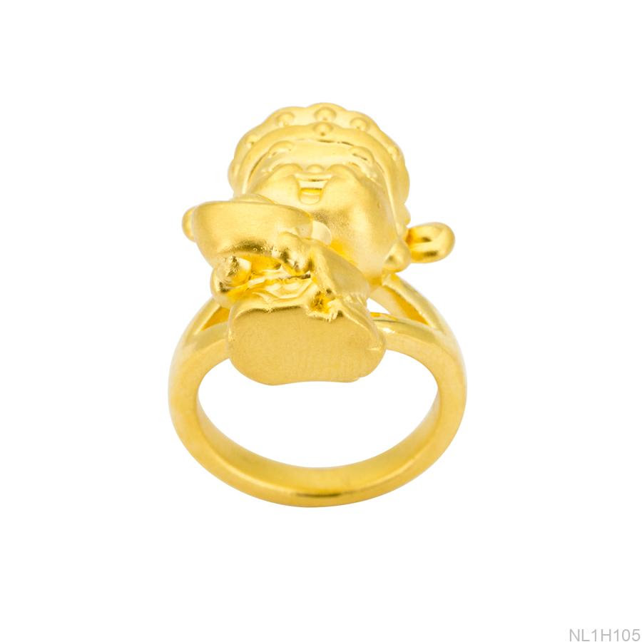 NL1H105 Nhẫn thần tài nữ vàng 24k