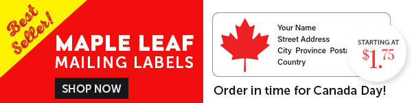 Best-Selling Maple Leaf Mailing Labels!