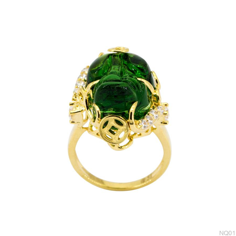 NQ01 - Nhẫn tỳ hưu nữ vàng 18k đẹp