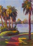 "Chilly in the Shade", 11x14, plein air, Bay Preserve, palm trees, Intracoastal waterway, Florida ar - Posted on Wednesday, December 31, 2014 by Maryanne Jacobsen