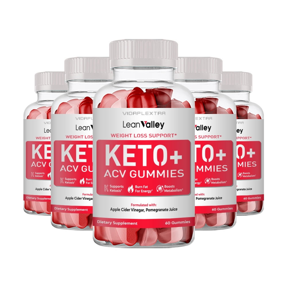 5 Pack) Lean Valley Keto - Lean Valley Keto Apple Cider Vinegar Gummies -  Walmart.com