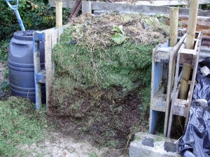 Making a new compost bin is a great job for a cold day in winter.