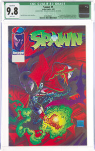Spawn #1 Color Error (Image, 1992) CGC Qualified NM/MT 9.8 White pages