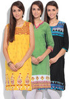 Set of 3 Kurtas For Women (Ethnic) @ Rs. 999 (WS Retail)