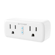 BlitzWolf® BW-SHP3 Dual Outlet WIFI Smart Socket US Plug