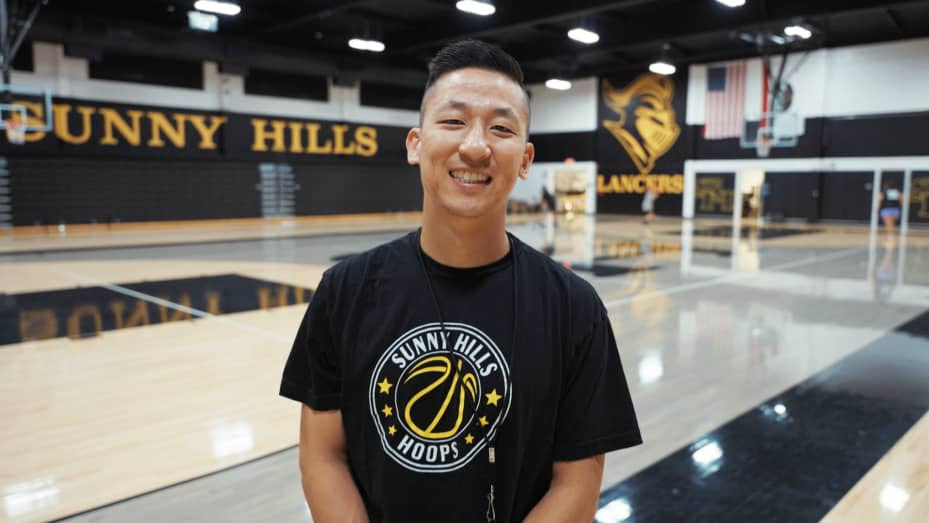 Jae Byun, 31, earns around $115,000 teaching math and coaching basketball at a high school in Orange County, California.