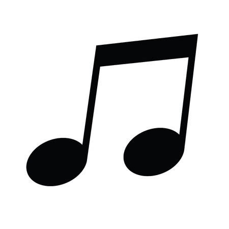 Image result for music note black and white