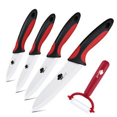 MYVIT 5PCS Ceramic Knife Kitchen Knives Set