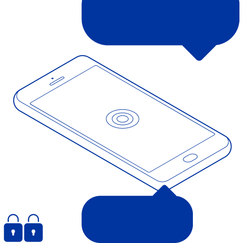 Ilustração de um celular