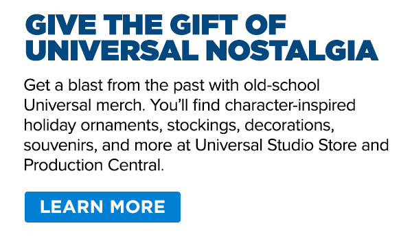 Get a blast from the past with old-school Universal merch.