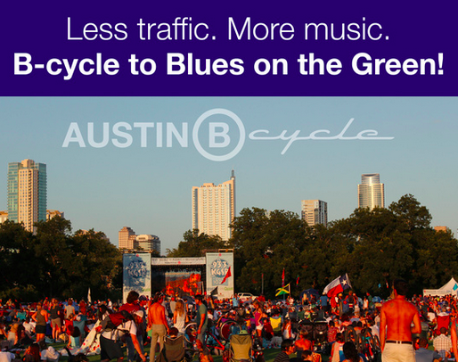 You can take a B-cycle to Blues on the Green!