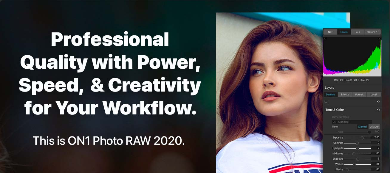 the ultimate power, speed, and creativity for professional quality photos in a single elegant application for Mac or PC.