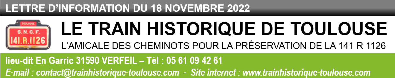 Lettre d'informations du 18 11 2022