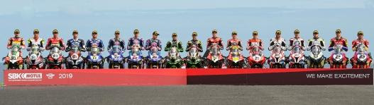 I piloti del Campionato Mondiale MOTUL FIM Superbike 2019