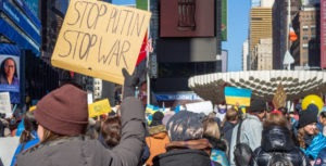 Protest of the Russian invasion of Ukraine in Times Square 62491 1024x521 1