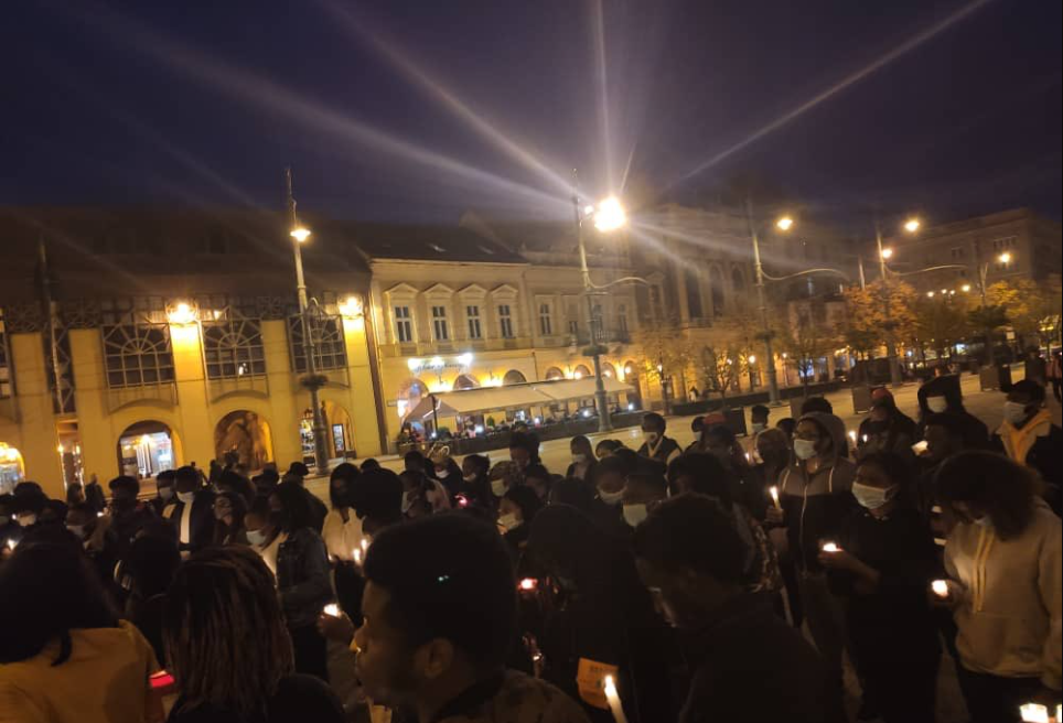 End SARS candlelight procession holds in Hungary to mourn those killed during the End SARS protests (photos)