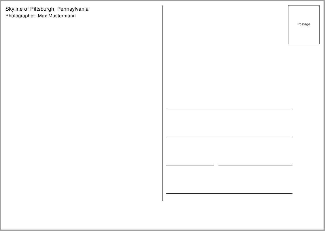 rules How can I make a postcard template? TeX LaTeX Stack Exchange