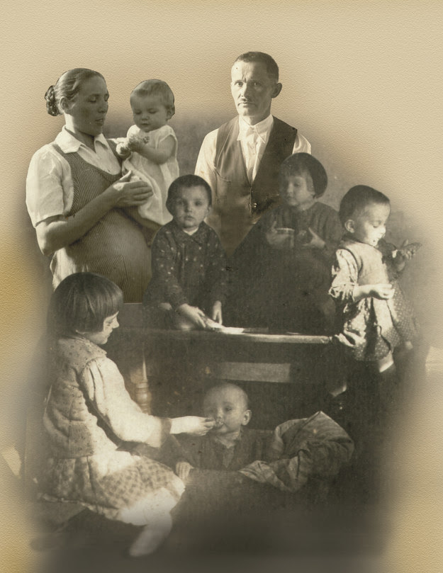 Józef i Wiktoria Ulmowie ze swoimi dziećmi /Archiwum autora