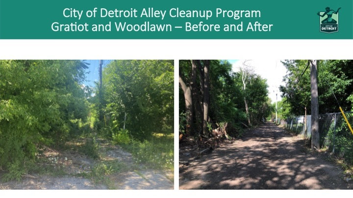 Alley Cleanup Program 2020 Before and After Photos