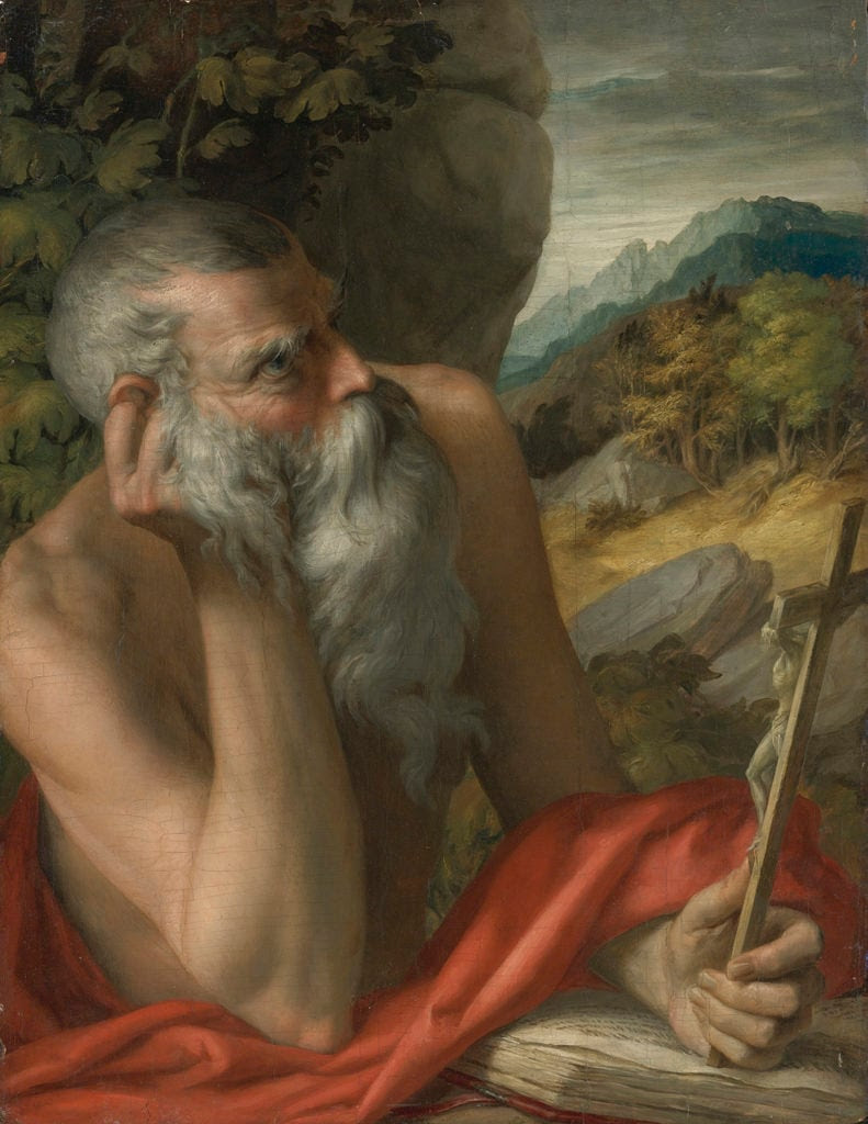 Parmigianino, Saint Jerome. Courtesy of Sotheby's.