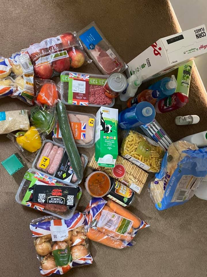 Nigerian man shares photos of food items his UK school provided to support him while on a 10 day quarantine 