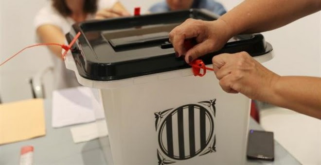 Urna del referèndum de l'1-O. REUTERS
