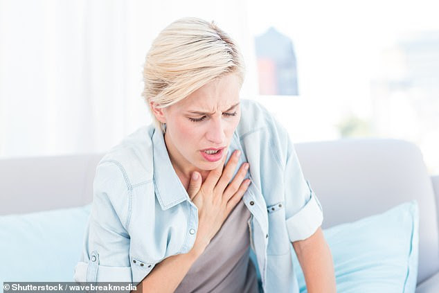 Long Covid could actually be four different syndromes but scientists admit 'we still don't know' who is most at risk or how to treat it. Some people suffer shortness of breath (pictured)