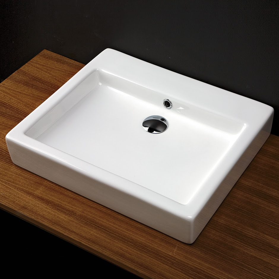 Wall-mount or on-counter porcelain lavatory #5030