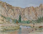 "October Crooked River Reflections" - Posted on Monday, March 23, 2015 by Dennis K. Winslow