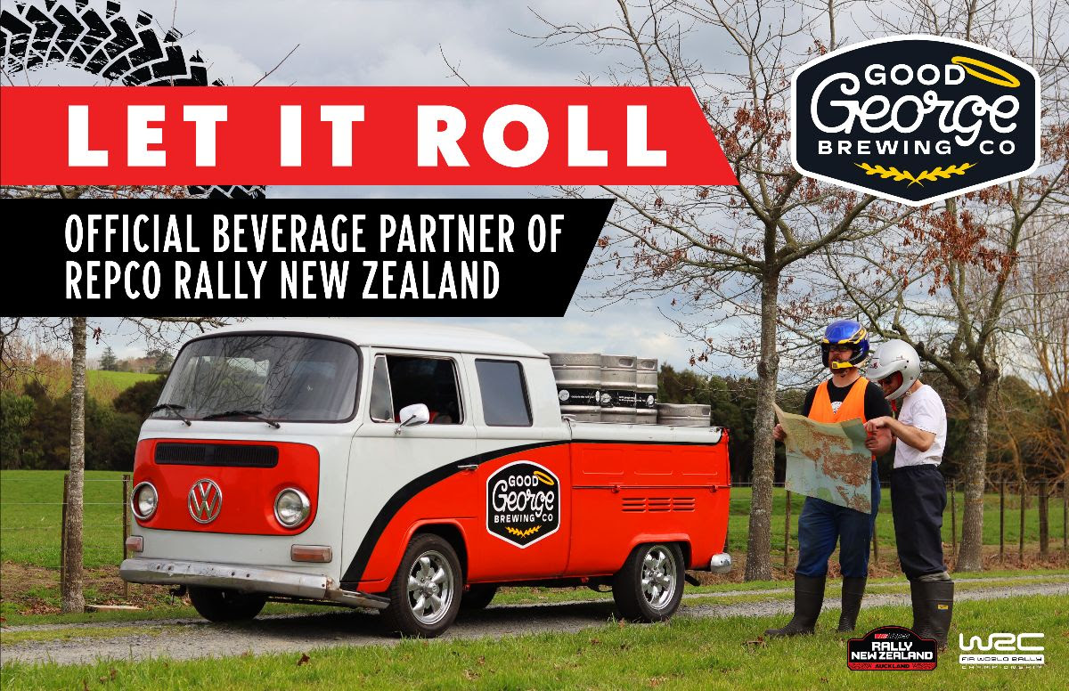Good George Brewing 'Official Beverage Partner of Repco Rally New Zealand'