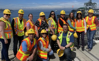 WSDOT staff members tour Seattle Terminal.