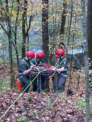 rangers training with ropes