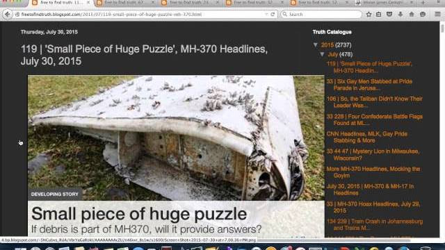 The Real Reason MH-370 Missing Plane Hoax Is Back In Headlines, September 23, 2015