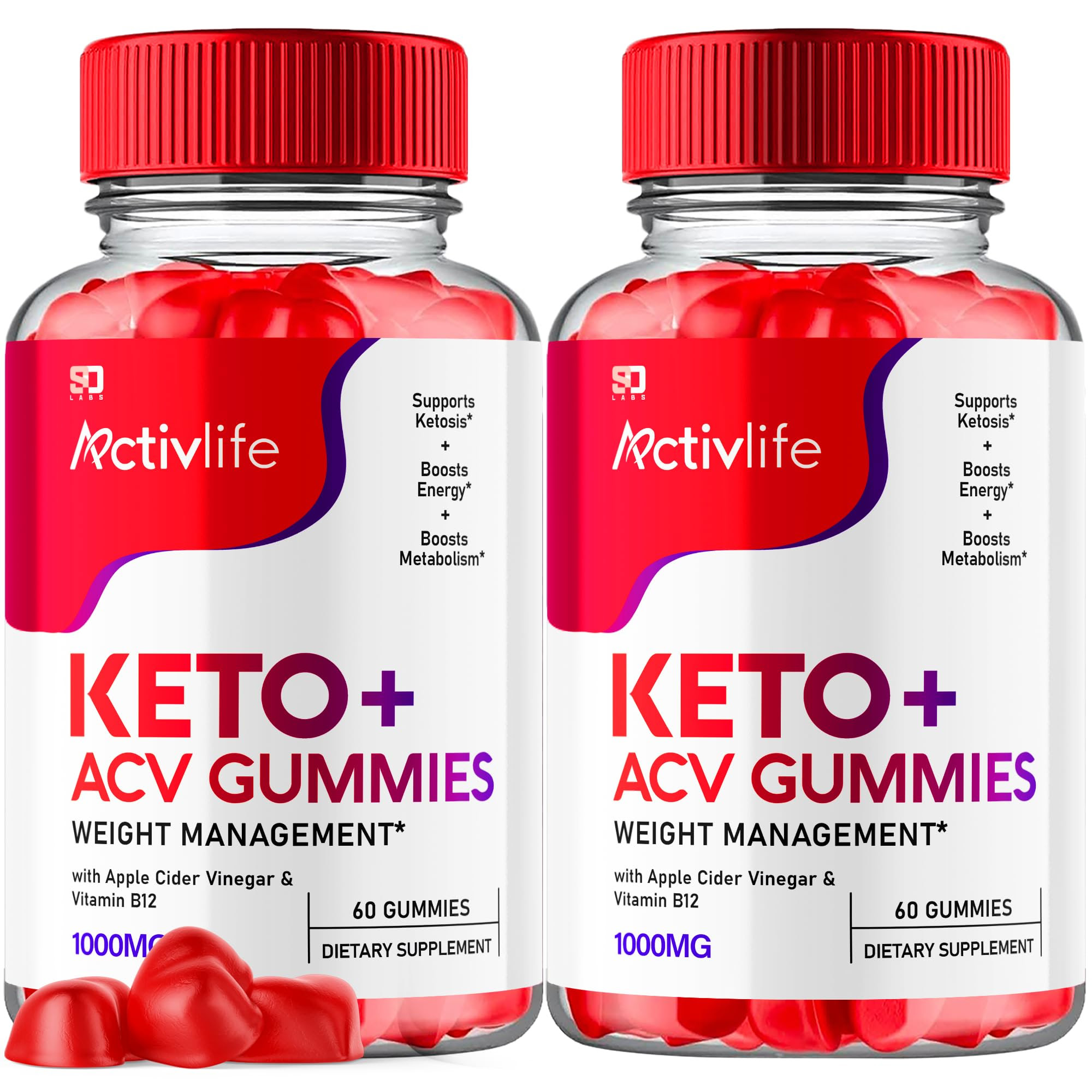 (2 Pack) Activlife Keto ACV Gummies Advanced Weight Loss, Activlife Keto +  ACV Apple Cider Vinegar Supplement 1000MG, Activlife Keto+ACV Apple Cider  ...