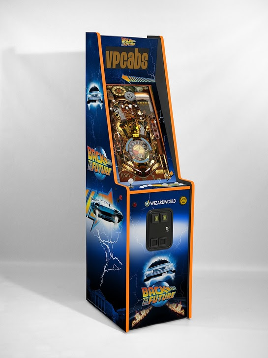 Wizard World has partnered with the Michael J. Fox Foundation to auction a custom-made, autographed BTTF pinball machine
