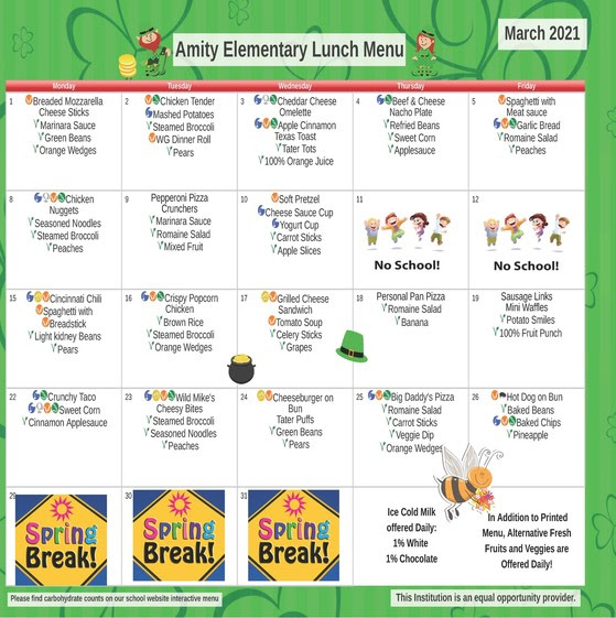 March Menu