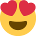 Cara sonriente con ojos en forma de corazón 😍