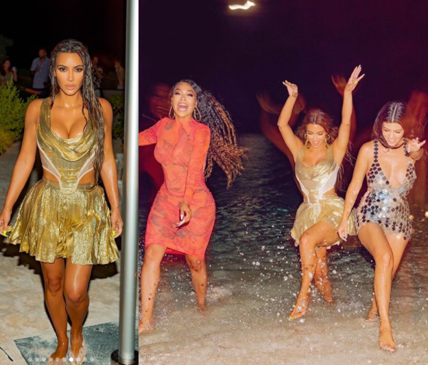 Kim Kardashian shares more photos from her lavish tropical 40th birthday party amid controversy surrounding the event
