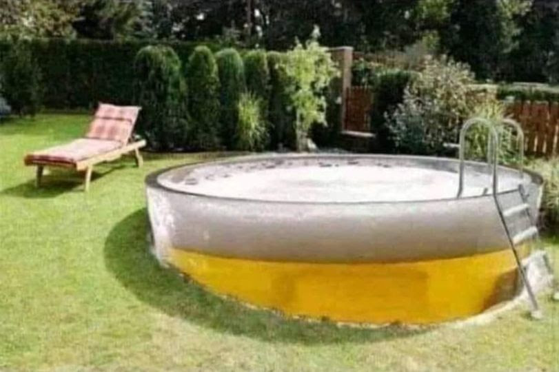 Beer garden finished! 🥂