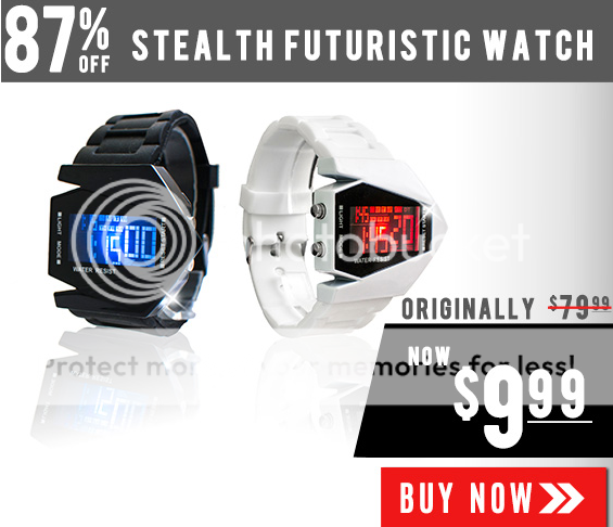 Stealth Futuristic Watch Sale.