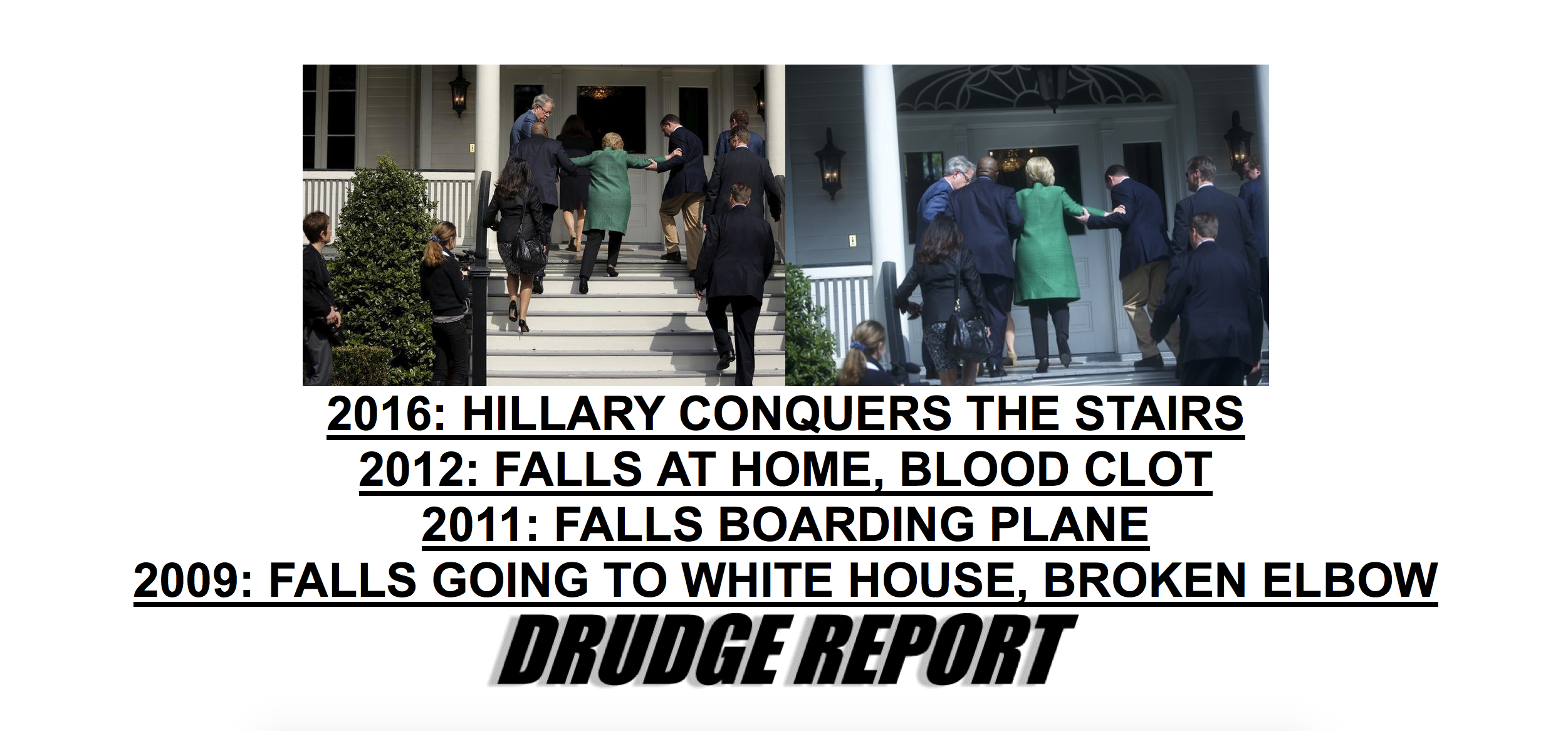 Hillary’s Health Decline: How Can She Be President if She Can Barely Climb a Few Stairs?