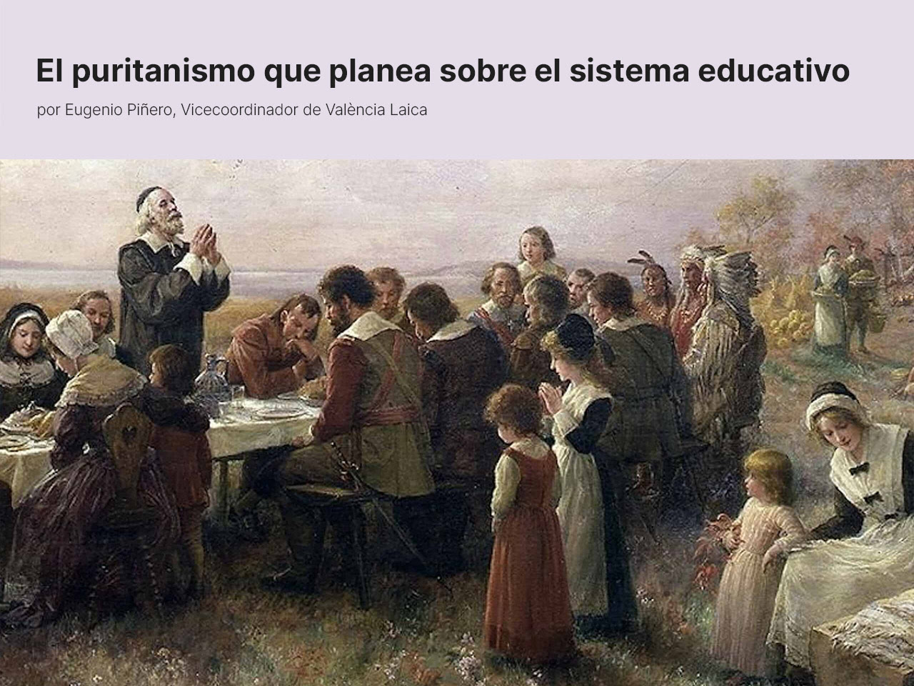 El puritanismo que planea sobre el sistema educativo · por Eugenio Piñero