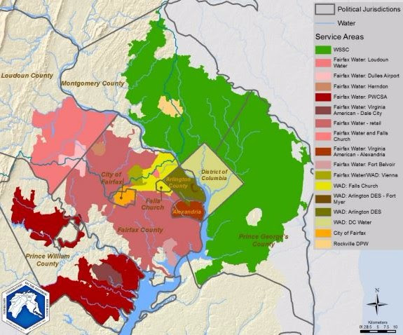 A map of areas served by WMA Suppliers as of 2014