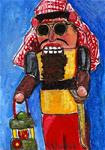 ACEO Nutcracker Painting Oil Sheik Sunglasses Christmas Art Original Penny StewArt - Posted on Saturday, November 15, 2014 by Penny Lee StewArt