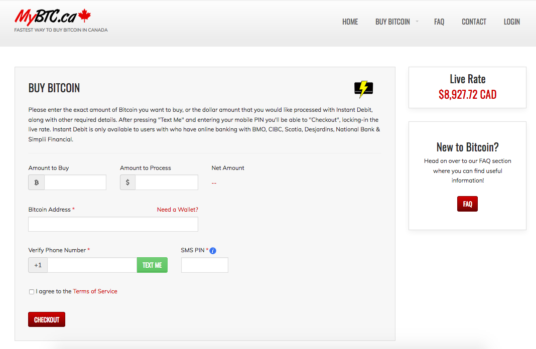 buy bitcoin canada debit