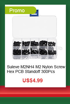 Suleve M2NH4 M2 Nylon Screw Hex PCB Standoff 300Pcs