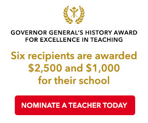 Nominate a teacher for the GG History Award for Excellence in Teaching