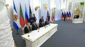 Putin signs treaties on Donbass, Zaporozhye,
          and Kherson accession to Russia