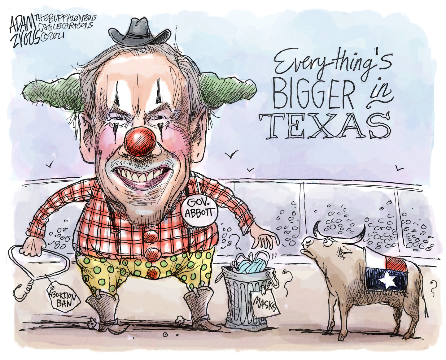 Greg Abbott is a Texas sized clown ignoring COVID dangers while banning abortions and pushing voter suppression